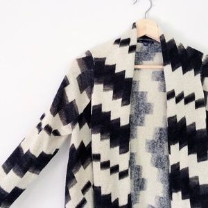 Gap Bold Print Open Sweater Cardigan